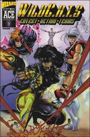 WildC.A.T.s: Covert Action Teams issue 1-E Wizard Ace Edition #15 with Acetate Cover