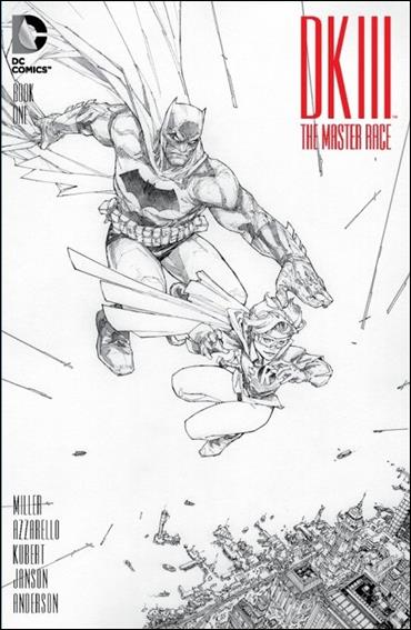 Dark Knight III: The Master Race issue 1-SA Kenneth Rocafort ComicConBox.com B&W Cover