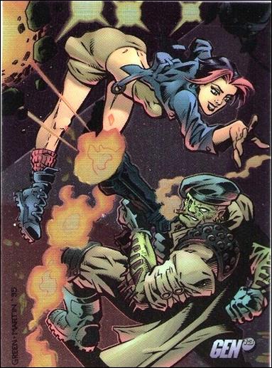Gen13: Series 1 (Base Set) card 70 Freefall vs One-Eyed Jack