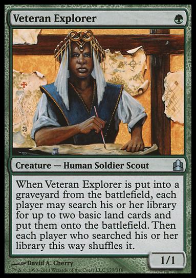 Magic the Gathering: Commander (Base Set) card 177 Veteran Explorer