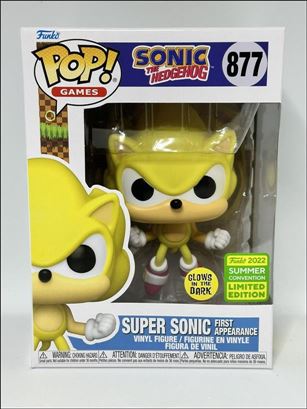 POP! Games figure 877 Super Sonic First Appearance (Summer Convention)