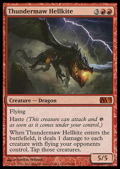 Magic the Gathering: 2013 Core Set (Base Set) card 150 Thundermaw Hellkite