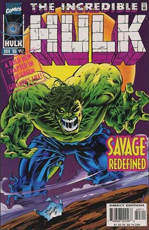 Incredible Hulk (1968) issue 447 Hulk Charging Cover