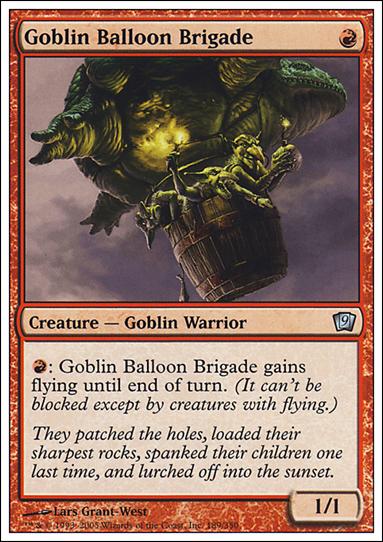 Magic the Gathering: 9th Edition (Base Set) card 189 Goblin Balloon Brigade