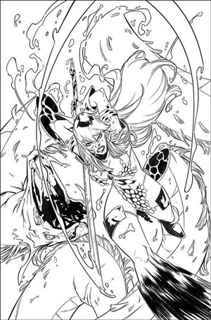 Red Sonja (2019) issue 28-K Alessandro Miracola 1:21 B&W Virgin Cover