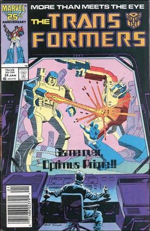 Transformers (1984) issue 24-B Newsstand Cover