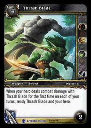 World of Warcraft: Heroes of Azeroth (Base Set) card 336 Thrash Blade