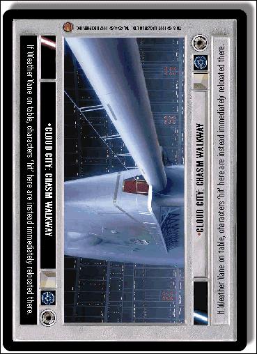 Star Wars: Cloud City Limited (Base Set) card 169 Cloud City: Chasm Walkway