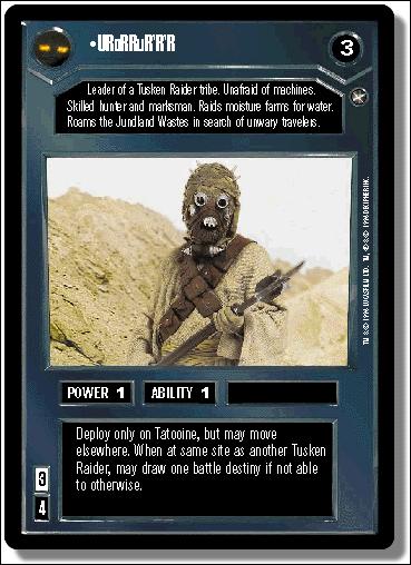 Star Wars: A New Hope Limited (Base Set) card 12 URoRRuR'R'R