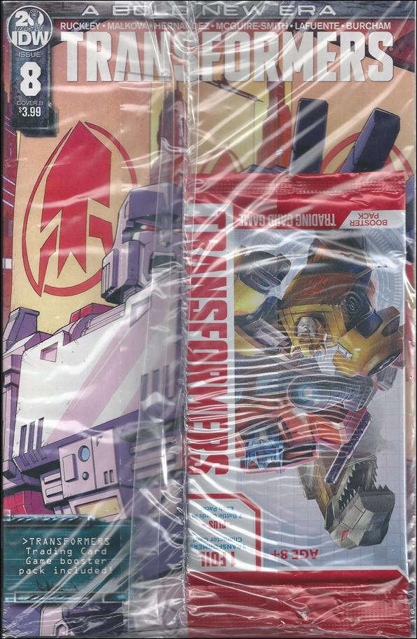 Transformers (2019) issue 8-C Polybagged Casey W. Coller Cover w/ Trading Cards