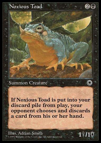 Magic the Gathering: Portal (Base Set) card 104 Noxious Toad