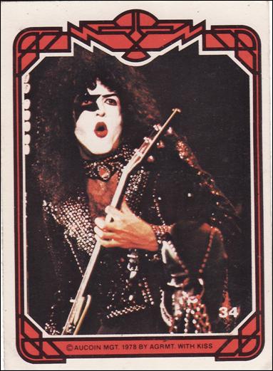 KISS: Series 1 (Base Set) card 34 Paul Stanley