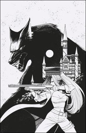 Werewolf by Night (2023) issue 1-F Corin Howell 1:100 B&W Cover