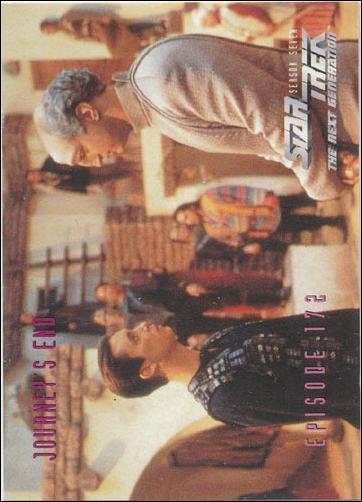 Star Trek: The Next Generation - The Episode Collection Season Seven (Base Set) card 705 Journey's End, Episode 172-C