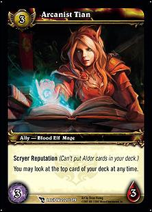World of Warcraft: March of the Legion (Base Set) card 232 Arcanist Tian