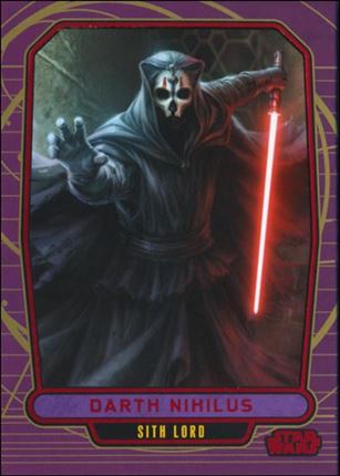 Star Wars Galactic Files (Red Foil Parallel Base Set) card 189 Darth Nihilus  - Sith Lord