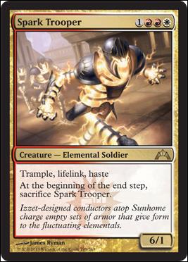 Magic the Gathering: Gatecrash (Base Set) card 199 Spark Trooper