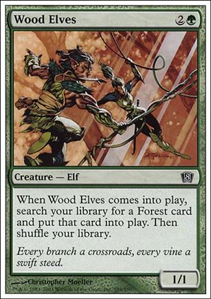 Magic the Gathering: 8th Edition (Base Set) card 289 Wood Elves