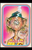 Awsome! All-Stars (Base Set) card 76-B Forgetful Fred / Puzzle Back