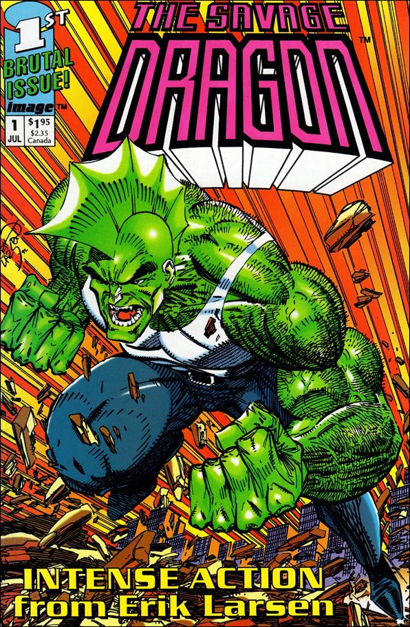 Savage Dragon (1992) issue 1-C Pink & White Logo Cover
