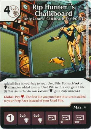 DC Comics Dice Masters Green Arrow and The Flash card 31 Rip Hunter's Chalkboard: Only Zatara...