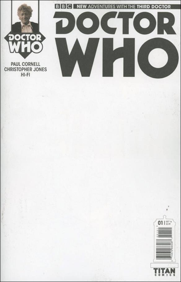 Doctor Who: The Third Doctor issue 1-E Blank / Sketch Cover