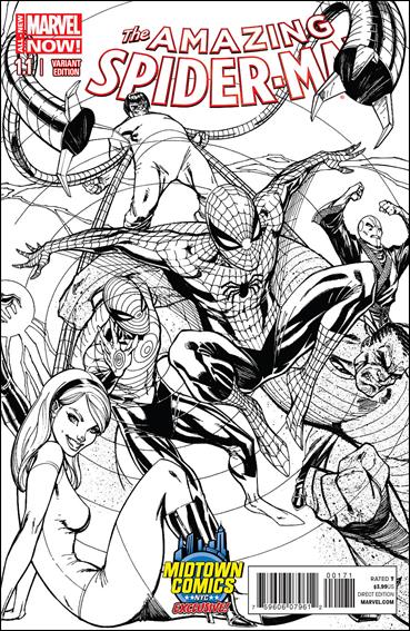 Amazing Spider-Man (2014) issue 1.1-E J. Scott Campbell Midtown Connecting Sketch Cover