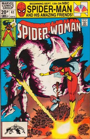 Spider-Woman (1978) issue 41-B UK Price Cover