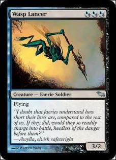 Magic the Gathering: Shadowmoor (Base Set) card 179 Wasp Lancer