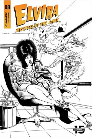 Elvira, Mistress of the Dark (2018) issue 8-I Roberto Castro 1:15 Black & White Cover