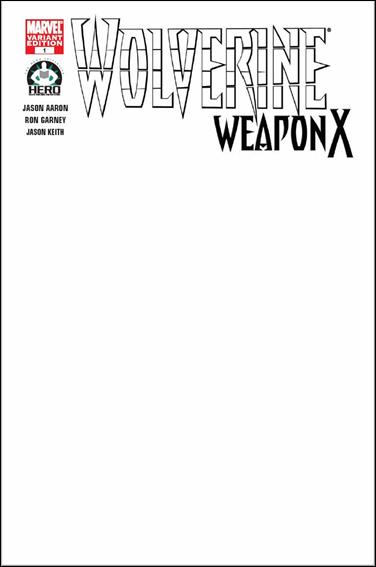 Wolverine: Weapon X issue 1-J Hero Initiative Blank Cover