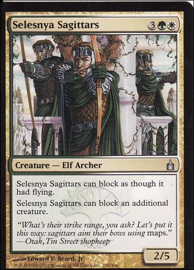 Magic the Gathering: Ravnica (Base Set)  card 229 Selesnya Sagittars