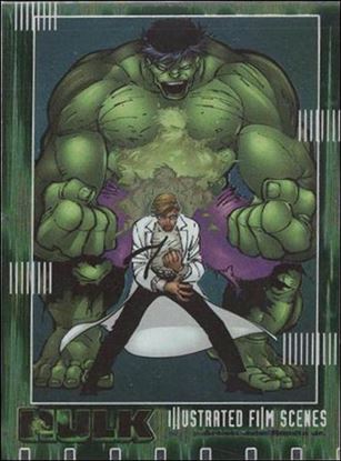 Hulk Film and Comic Cards (Illustrated Film Scenes Subset) card IF02 Hulk Transforms