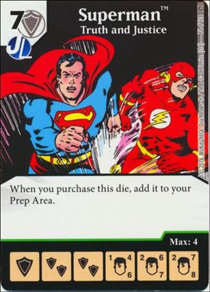 DC Comics Dice Masters Green Arrow and The Flash card 76 Superman: Truth and Justice