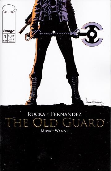 Old Guard issue 1-B 1:Store Gold Embossed Cover