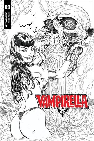 Vampirella (2019) issue 9-Q Jim Royle 1:35 Black & White Cover