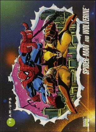 Marvel Universe: Series 3 (Base Set) card 74 Spider-Man and Wolverine
