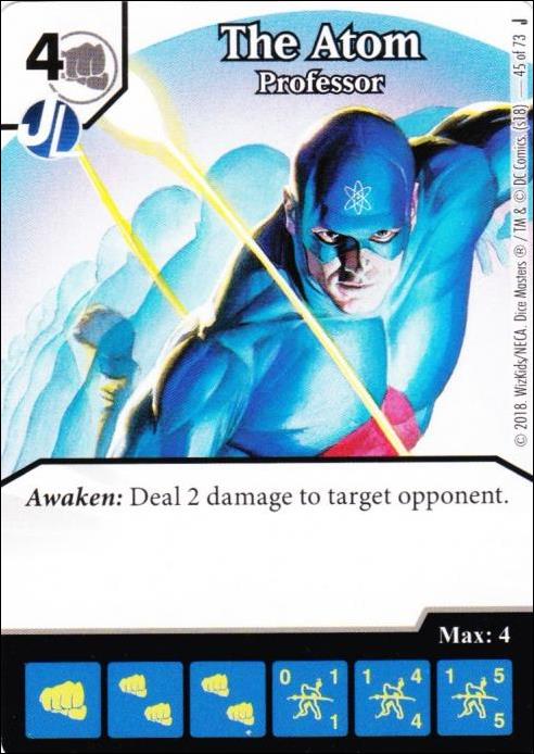 DC Comics Dice Masters Justice card 45 The Atom: Professor 