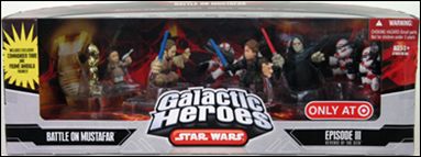 Star Wars: Galactic Heroes Cinema Scenes figure 10 Battle of Mustafar (Target Exclusive)