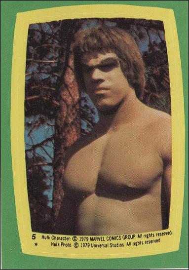 Incredible Hulk (Sticker Subset) card 5 card # 85