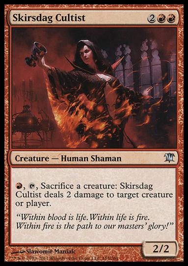 Magic the Gathering: Innistrad (Base Set) card 163 Skirsdag Cultist