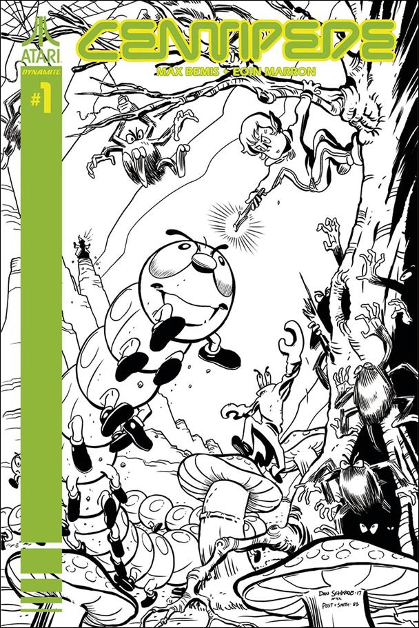 Centipede (2017) issue 1-H Dan Schkade 1:40 Black and White Cover
