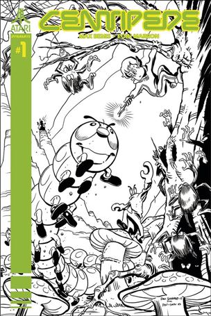 Centipede (2017) issue 1-H Dan Schkade 1:40 Black and White Cover