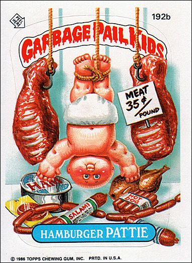 Garbage Pail Kids: Series 05 (Base Set) card 192b Hamburger Pattie