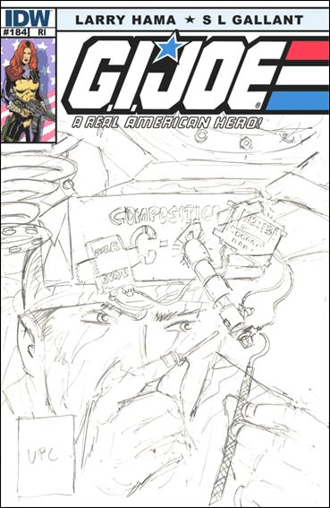 G.I. Joe: A Real American Hero issue 184-B Larry Hama 1:10 Sketch Cover