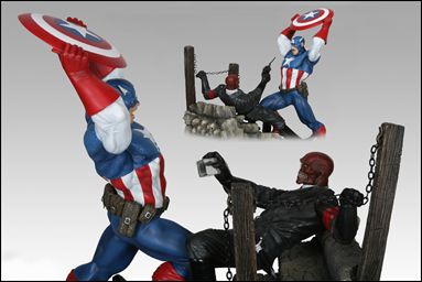 Marvel Versus Series Dioramas item 11 Captain America vs Red Skull (Excl. Edition) 1/450