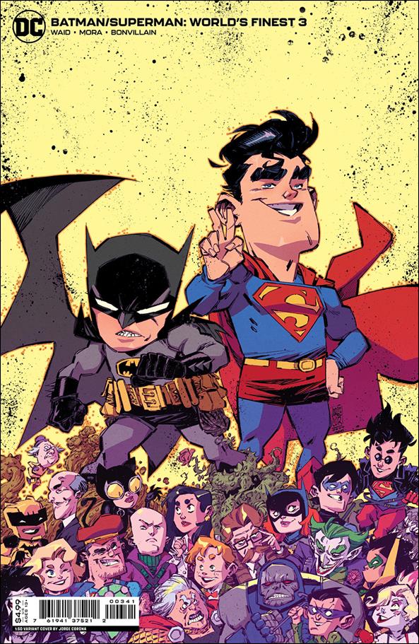 Batman/Superman: World's Finest issue 3-D Jorge Corona 1:50 Chibi Cardstock Cover