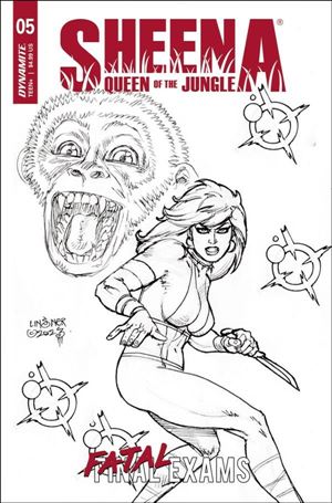 Sheena: Queen of the Jungle (2023) issue 5-F Joseph Michael Lisner 1:10 Line Art Cover