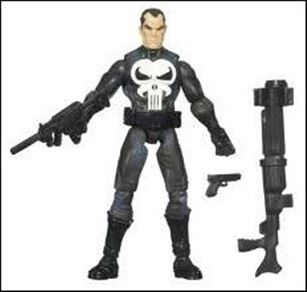 Marvel Universe (Series 1) figure 020-B Punisher 2 - Loose
