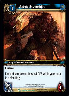 World of Warcraft: March of the Legion (Base Set) card 136 Arlek Stonehilt
